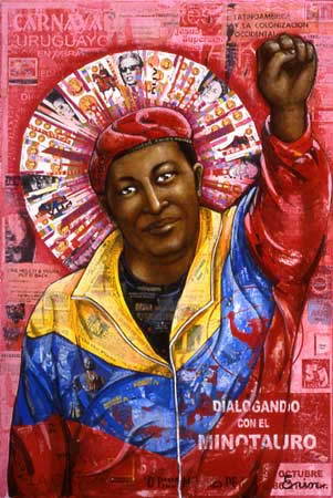 Chavecito in an art poster