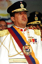 Hugo Chavez in full dress uniform