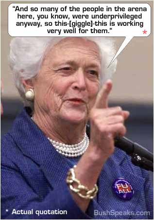 Babs lets 'em eat cake