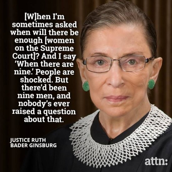Quotable: Ruth Bader Ginsburg on female quotas | News of the Restless
